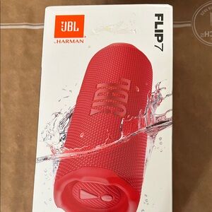JBL Flip 7 Red Bluetooth Speaker
